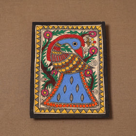 Handpainted madhubani painting by hira devi (7 x 5 in) 190