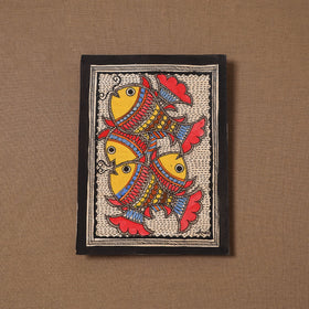 Handpainted madhubani painting by hira devi (7 x 5 in) 192