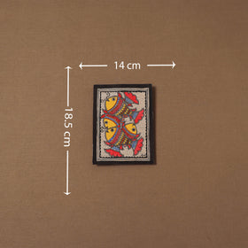 Handpainted madhubani painting by hira devi (7 x 5 in) 192