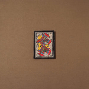 Handpainted madhubani painting by hira devi (7 x 5 in) 192