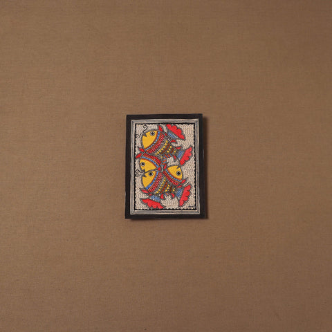 Handpainted madhubani painting by hira devi (7 x 5 in) 192