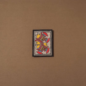 Handpainted madhubani painting by hira devi (7 x 5 in) 192