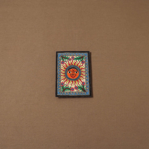 Handpainted madhubani painting by hira devi (7 x 5 in) 193