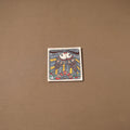 Handpainted madhubani painting by hira devi (7 x 7 in) 171