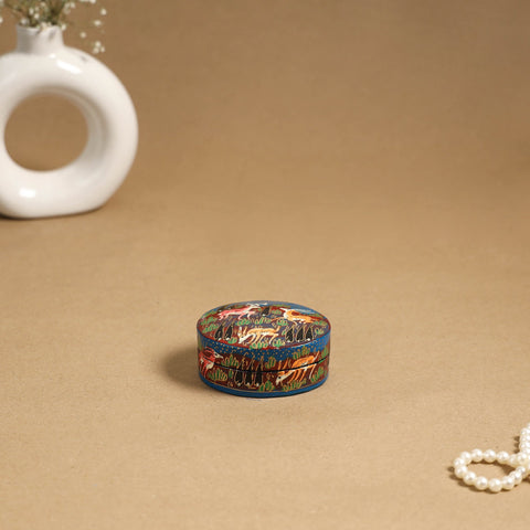 Multicolor - handpainted paper mache multipurpose box 06