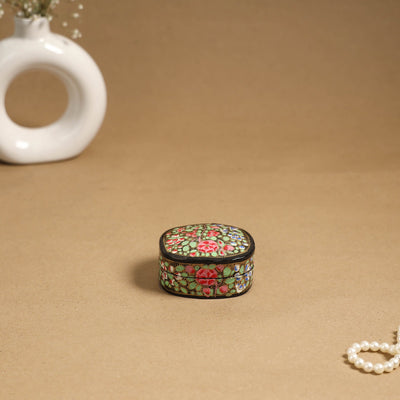 Multicolor - handpainted paper mache multipurpose box 08