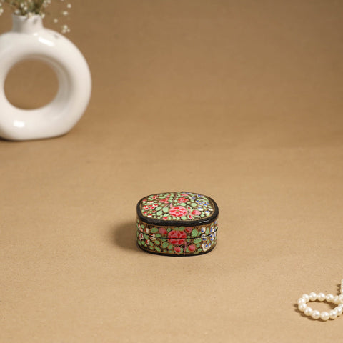 Multicolor - handpainted paper mache multipurpose box 08