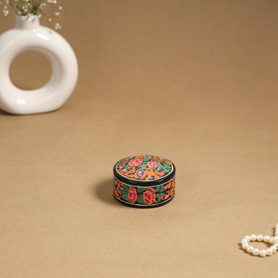 Multicolor - handpainted paper mache multipurpose box 10