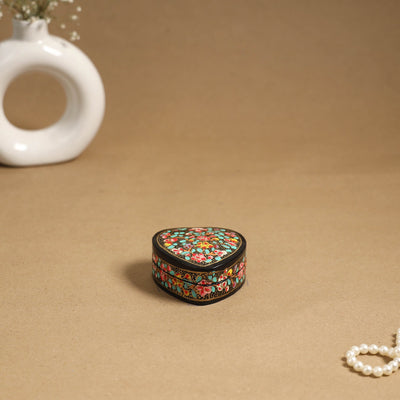 Multicolor - handpainted paper mache multipurpose box 14