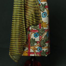 Handpainted srikalahasti pen kalamkari silk cotton 2pc