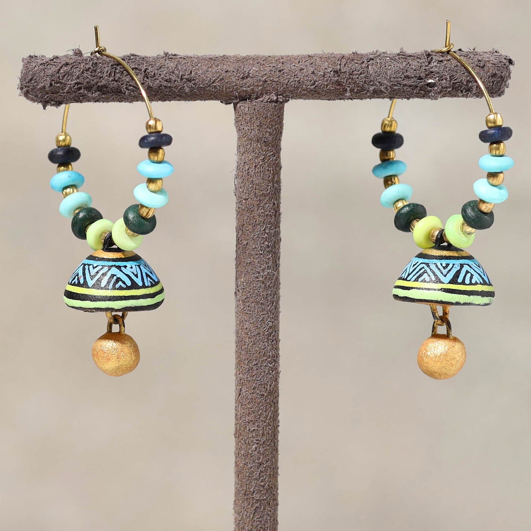 Buy Handpainted Terracotta Miniature Earrings