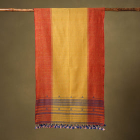 Multicolor - handwoven kala cotton kutch bhujodi stole 18