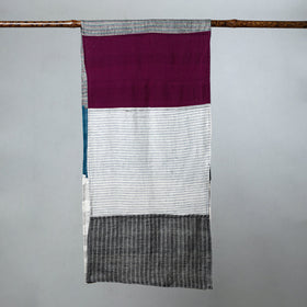 Buy Handwoven Organic Kala Cotton Tukdi Kaam Stole Online at iTokri.com