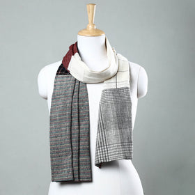  Handwoven Organic Kala Cotton Tukdi Kaam Stole 