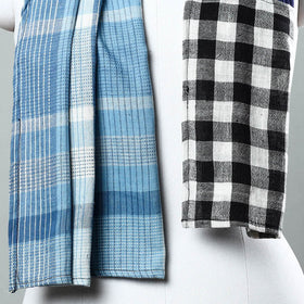 Buy Handwoven Organic Kala Cotton Tukdi Kaam Stole Online at iTokri.com