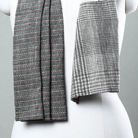  Handwoven Organic Kala Cotton Tukdi Kaam Stole 