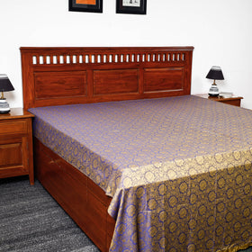  Himroo Handloom Jacquard Mercerized Cotton Double Bed Cover 