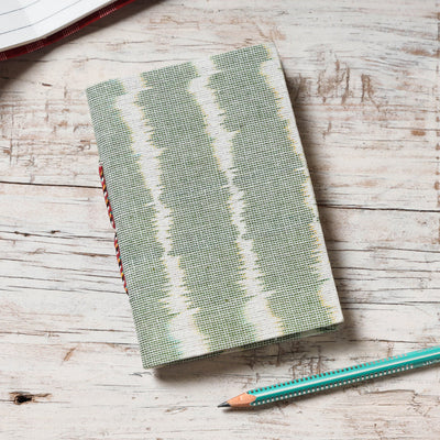  Ikat Fabric Cover Handmade Paper Notebook 