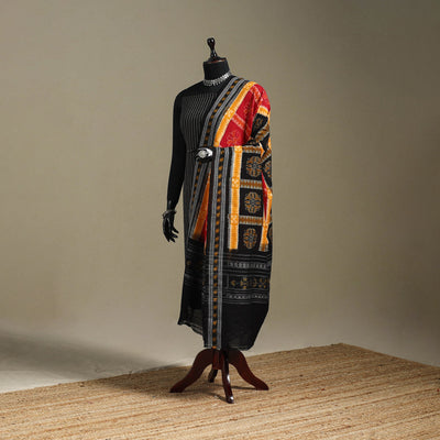 Multicolor - ikat handloom cotton sambalpuri dupatta 09