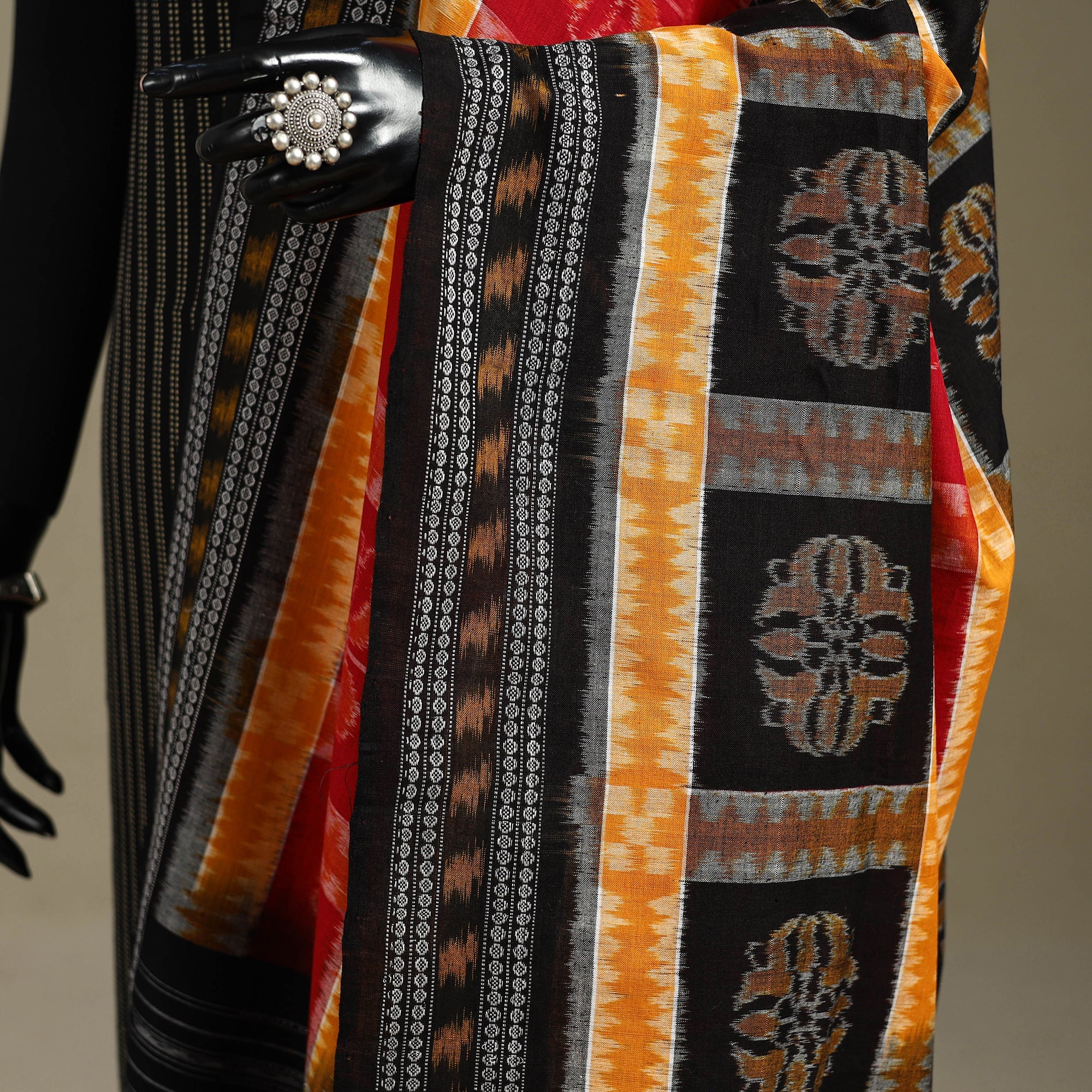 Multicolor - ikat handloom cotton sambalpuri dupatta 09