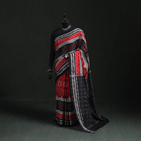 Ikat handloom cotton sambalpuri saree 02 - handcrafted