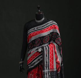Ikat handloom cotton sambalpuri saree 02 - handcrafted