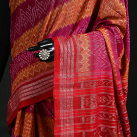 Ikat handloom cotton sambalpuri saree 04 - handcrafted