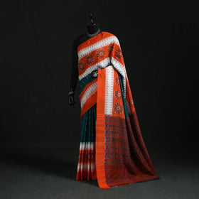 Ikat handloom cotton sambalpuri saree 52 - handcrafted