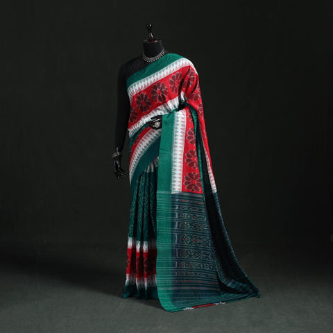 Ikat handloom cotton sambalpuri saree 58 - handcrafted