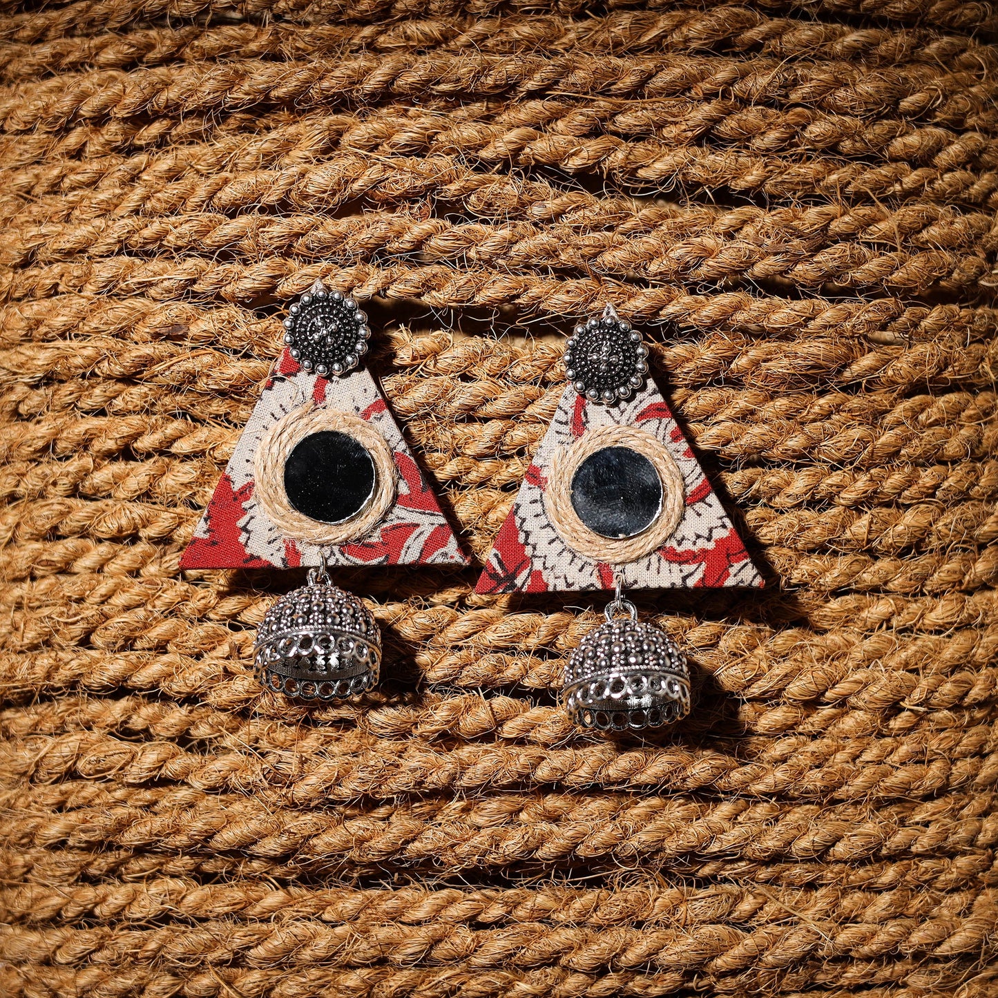 Multicolor - ikra handcrafted gs fabart jhumki earrings