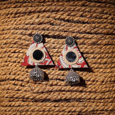 Multicolor - ikra handcrafted gs fabart jhumki earrings