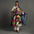  Indigo Reversible Patchwork Cotton Dupatta 18 Online at iTokri.com