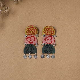 Ishika ghungroo work fabart handmade earrings - handcrafted
