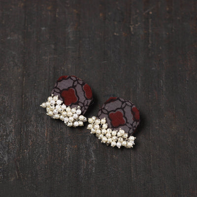  Ishra Fabart Handmade Pearl Earrings