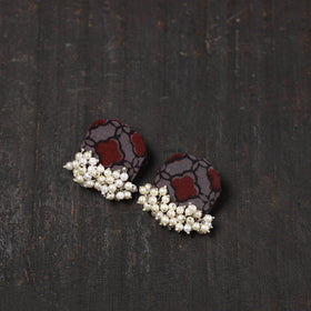  Ishra Fabart Handmade Pearl Earrings