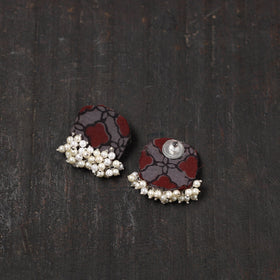  Ishra Fabart Handmade Pearl Earrings