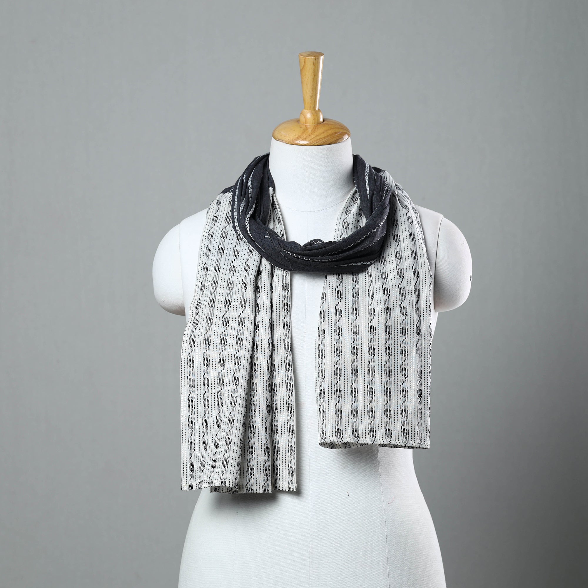 Multicolor - jacquard cotton patchwork stole 16