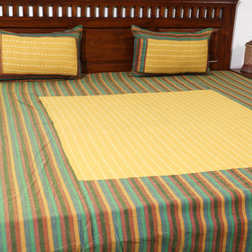 Buy Jacquard Patchwork Cotton Double Bed Cover with Pillow Covers Online at iTokri.com
