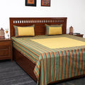 Buy Jacquard Patchwork Cotton Double Bed Cover with Pillow Covers Online at iTokri.com