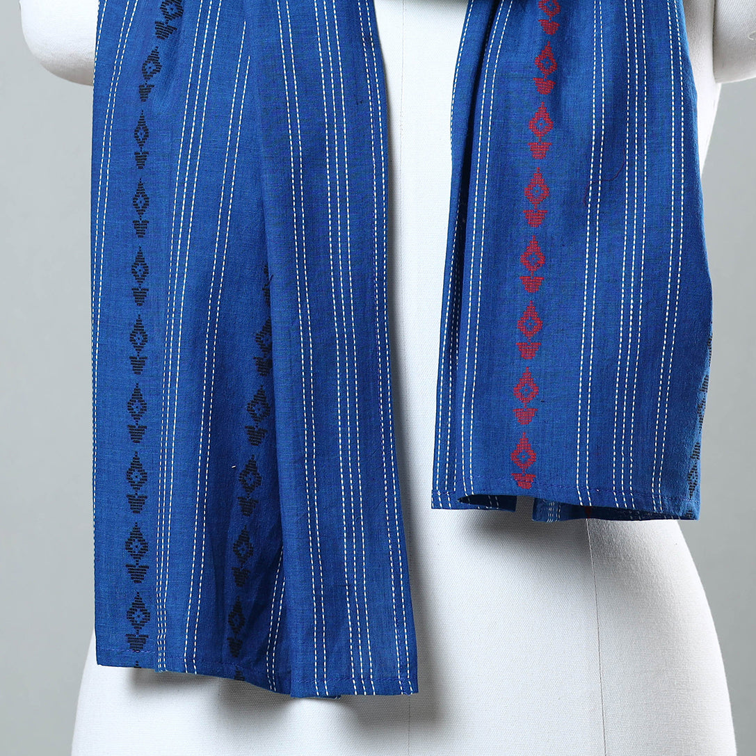 Multicolor - jacquard patchwork cotton stole 03
