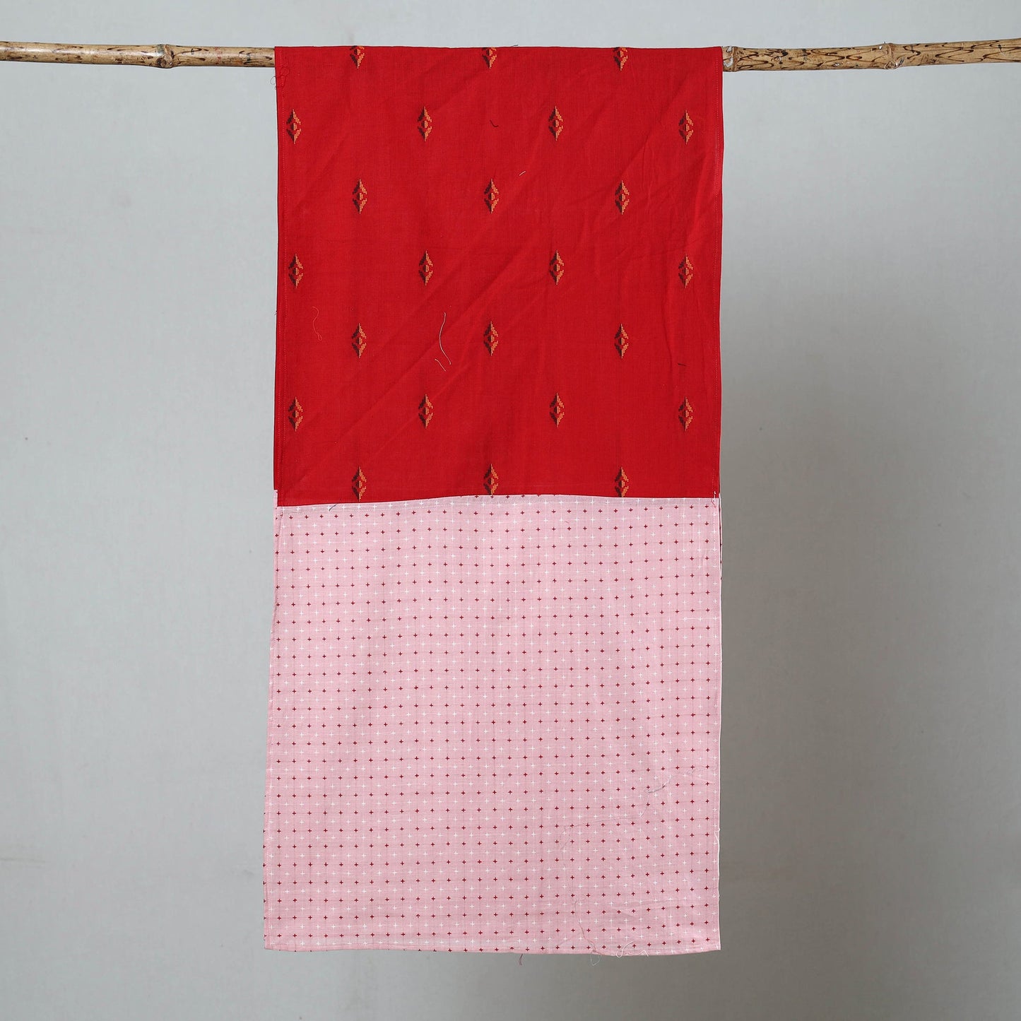 Multicolor - jacquard patchwork cotton stole 06