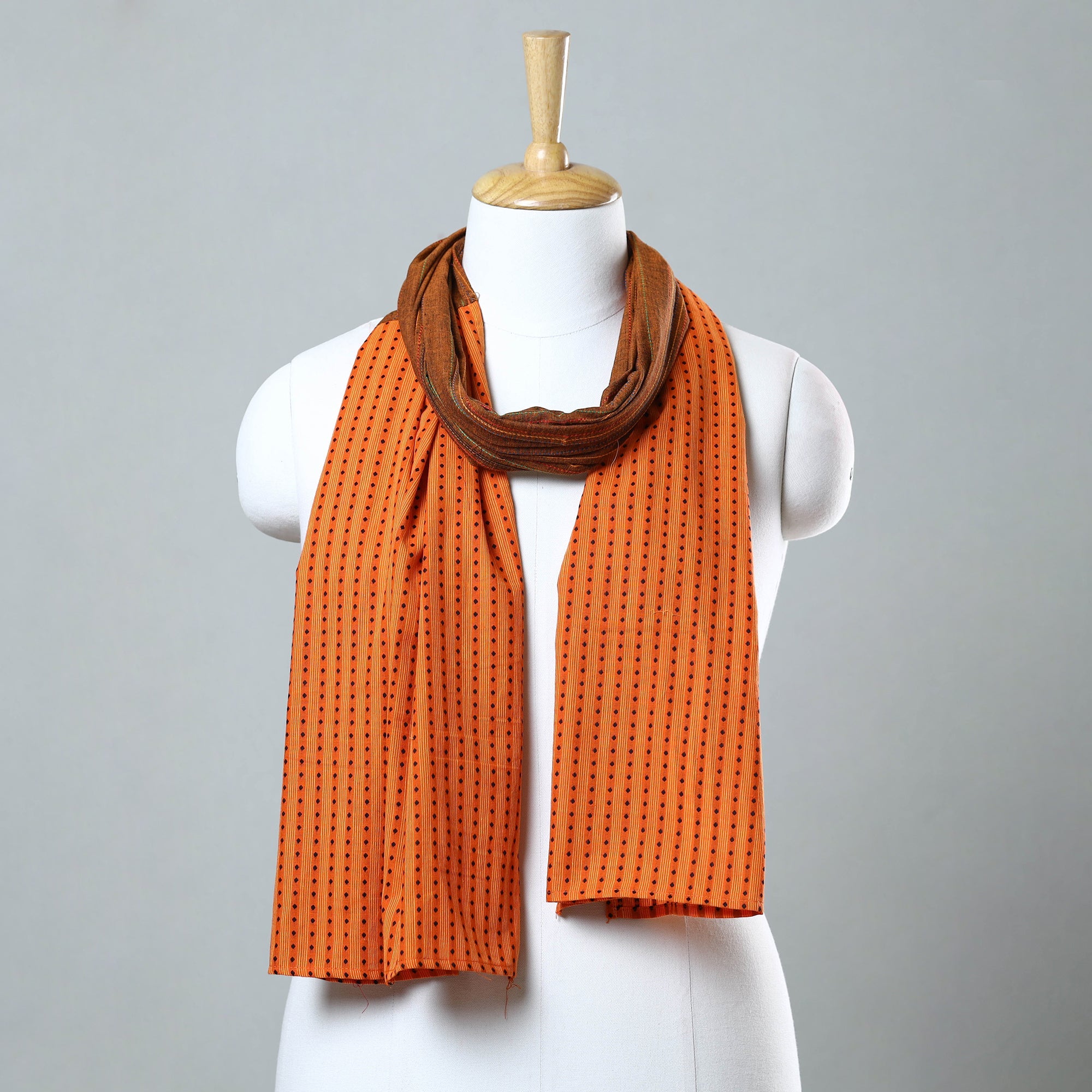 Multicolor - jacquard patchwork cotton stole 08