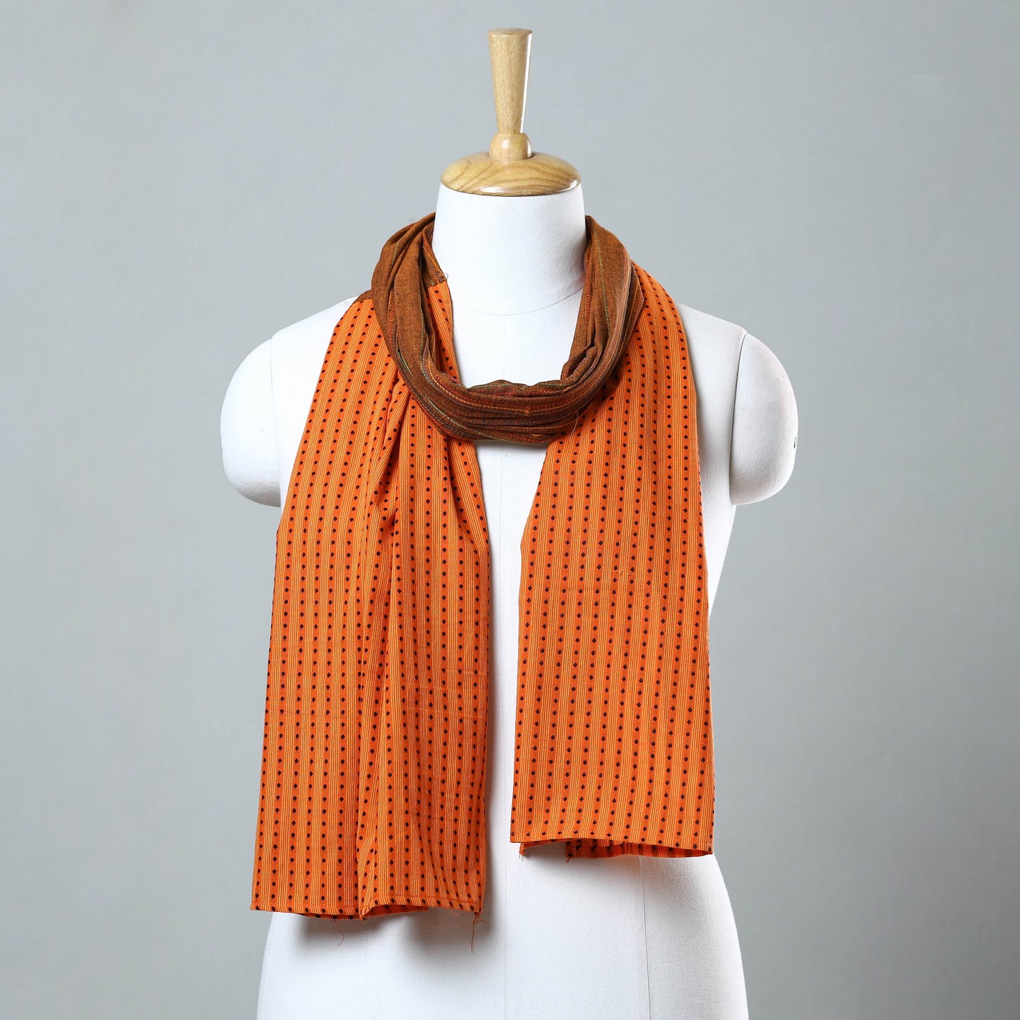 Multicolor - jacquard patchwork cotton stole 08