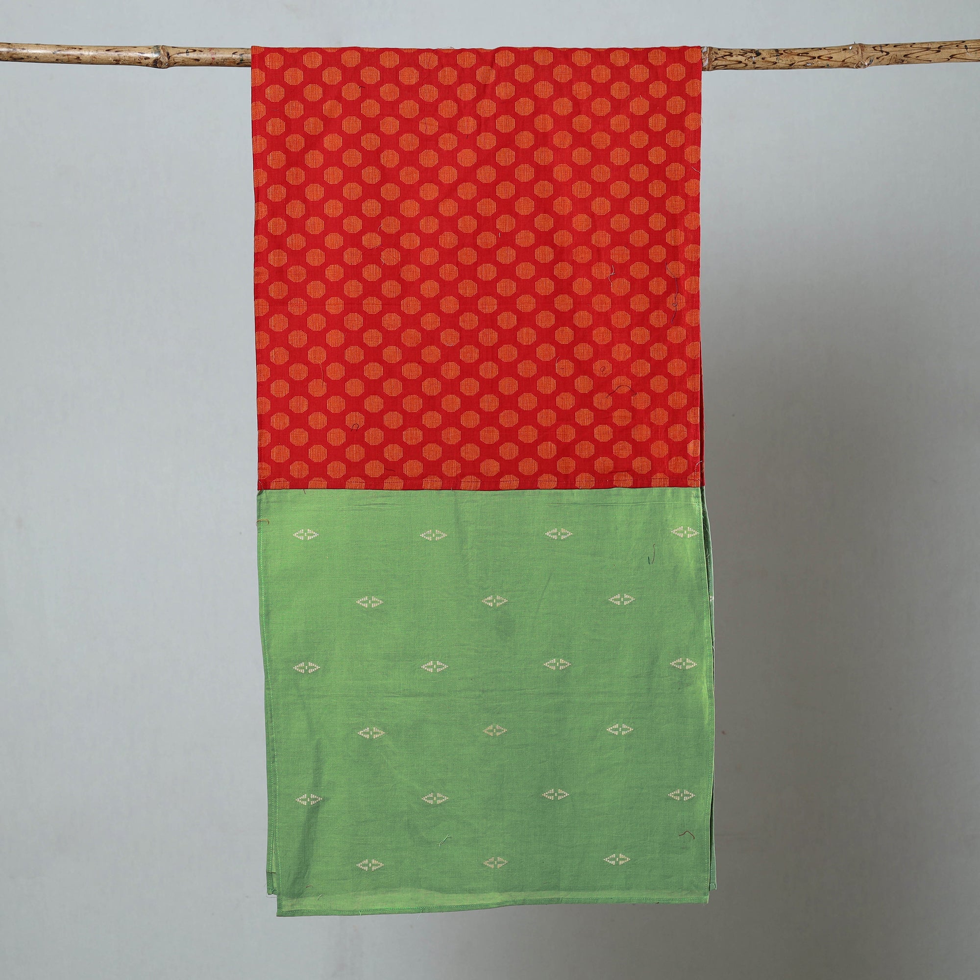 Multicolor - jacquard patchwork cotton stole 103