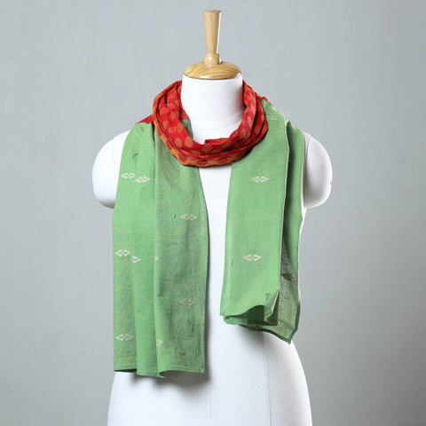 Multicolor - jacquard patchwork cotton stole 103