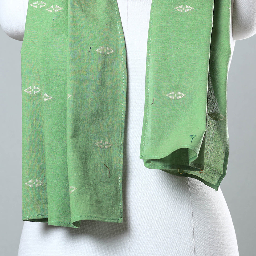 Multicolor - jacquard patchwork cotton stole 103