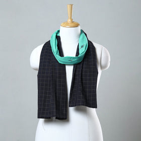 Multicolor - jacquard patchwork cotton stole 27