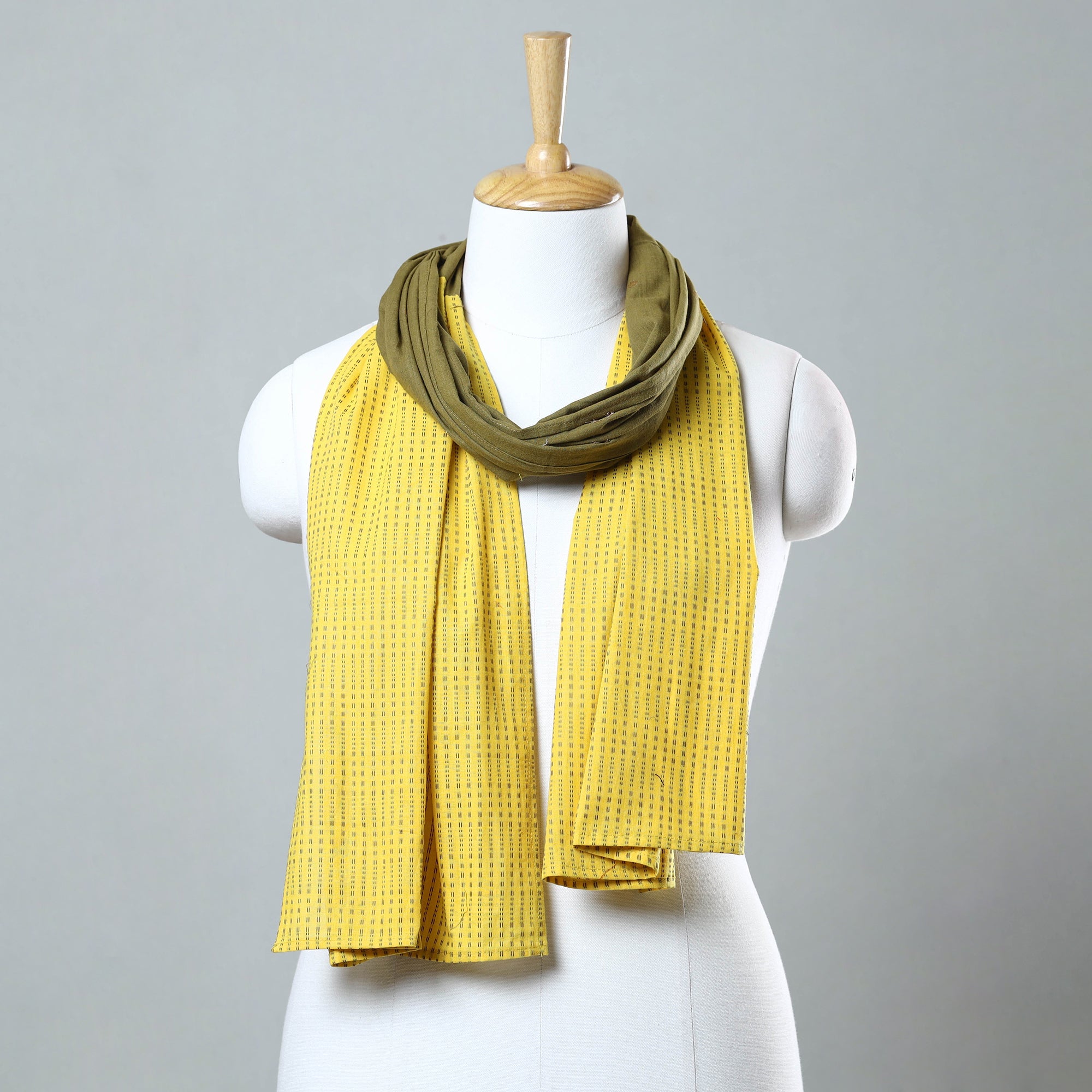 Multicolor - jacquard patchwork cotton stole 28