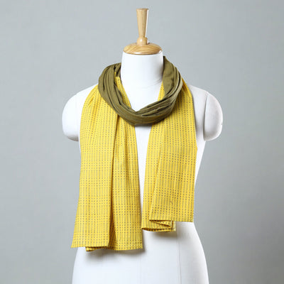 Multicolor - jacquard patchwork cotton stole 28