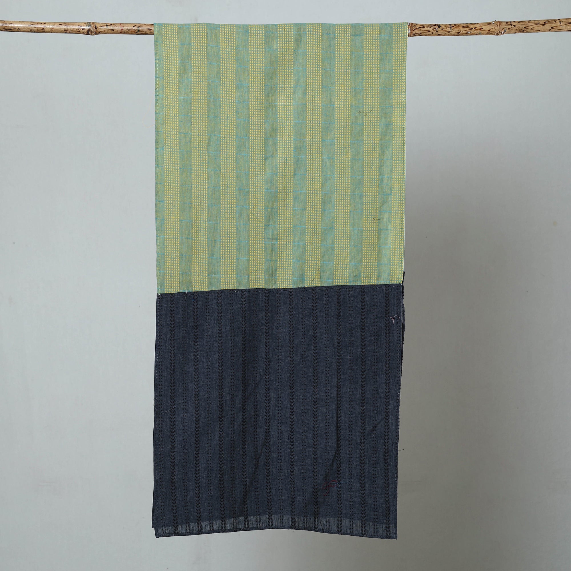 Multicolor - jacquard patchwork cotton stole 31